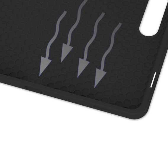 Husă pentru Samsung Galaxy Tab S10 FE+ Plus, Smartcase cu spațiu pentru stylus, negru