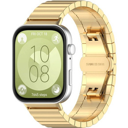 Brățară din oțel pentru Huawei Watch Fit 4 / 4 Pro / 3, auriu