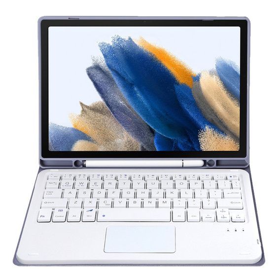 Carcasă + tastatură Samsung Galaxy Tab A8 10.5 X200 / X205, Touchpad, violet