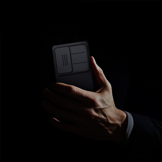 Husă NILLKIN Camshield Pro cu capac pentru cameră pentru Samsung Galaxy S26, negru