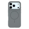Manșon din silicon pentru iPhone 17 Pro, pentru MagSafe, antișoc, gri