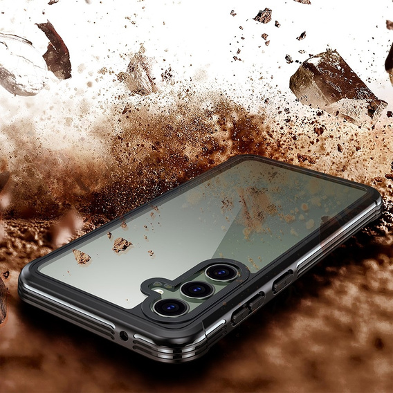 Carcasă pentru Samsung Galaxy S23 FE, Shockproof, cu folie, negru