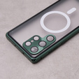 Carcasa Magnetic Dual Glass MagSafe pentru Samsung Galaxy S23 Ultra, verde