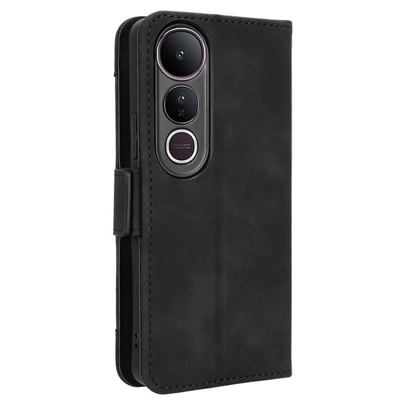 Cu clapetă pentru Vivo V50 Lite 4G / 5G, Card Slot, negru