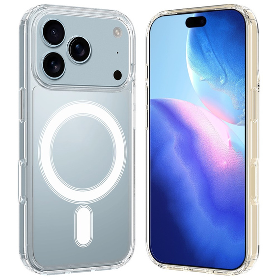 Carcasă magnetică TPU + Acrilic pentru iPhone 17 Pro (compatibilă cu MagSafe)