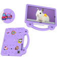 Husă pentru copii pentru Samsung Galaxy Tab S6 Lite 10.4 2020/2022 / Tab A7 2020 T500 / T505 / Tab S6 T860/T865, Cute Patterns, cu suport, violet