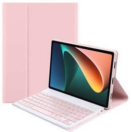 Carcasă + tastatură Xiaomi Pad 5/5 Pro, roz rose gold