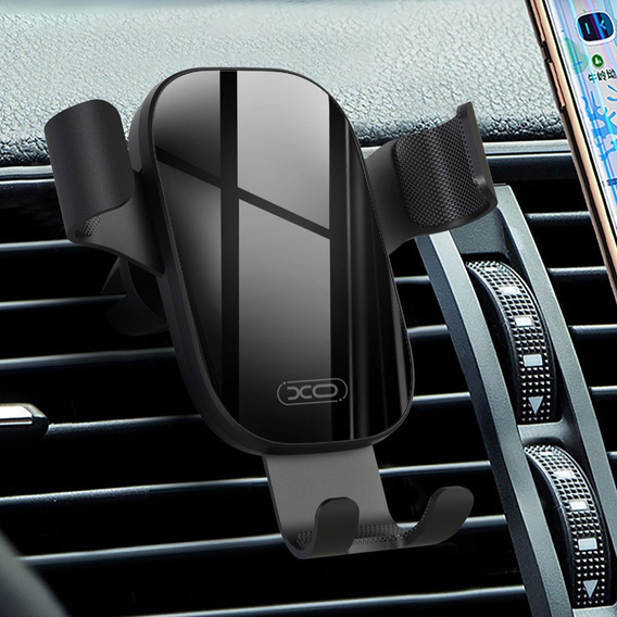 Suport gravitațional auto XO C37 pentru grila pentru smartphone-uri (lățime 5,5-8,5 cm)