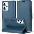 Husă pentru Oppo Reno 14 F / 14 FS, ERBORD Glossy Litchi, portofel cu clapetă, albastru