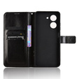 Cu clapetă pentru Xiaomi Redmi A5, Crazy Horse Wallet, negru