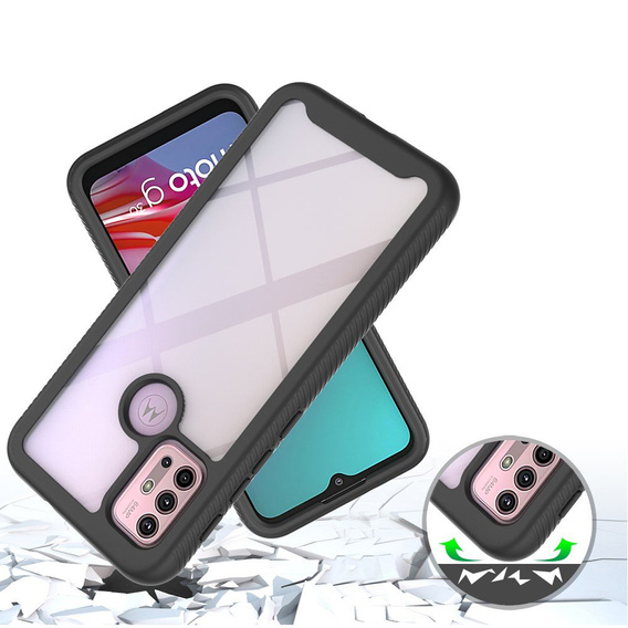 Carcasă pentru Motorola Moto G10 / G20 / G30, Shockproof, cu folie, albastru