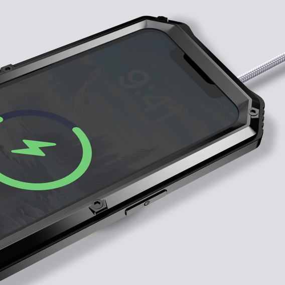 Husă blindată pentru iPhone 16E, R-JUST, negru