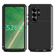 Husă blindată cu sticlă încorporată pentru Samsung Galaxy S26 Ultra, negru