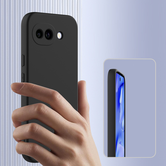 Husă din silicon Lite pentru MagSafe pentru Google Pixel 10a, negru