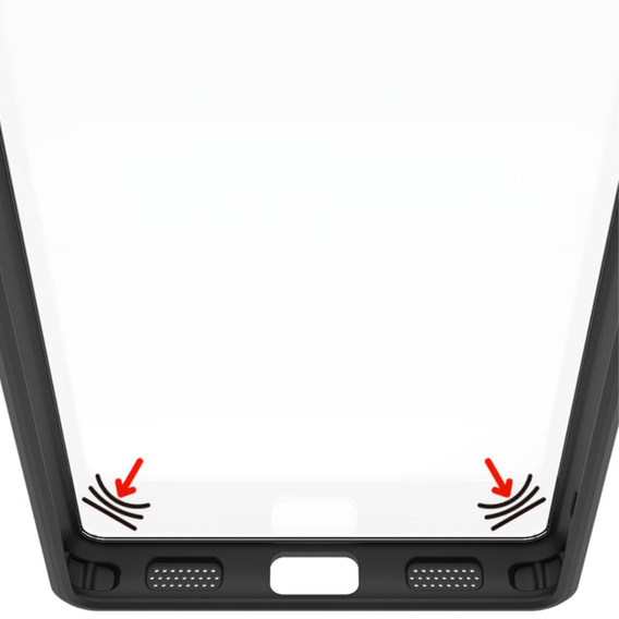 IMAK Case pentru ASUS ROG Phone 8 Pro, UX-9A Series, transparent / negru