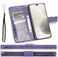 Cu clapetă pentru Honor 400 Lite, Butterfly, violet