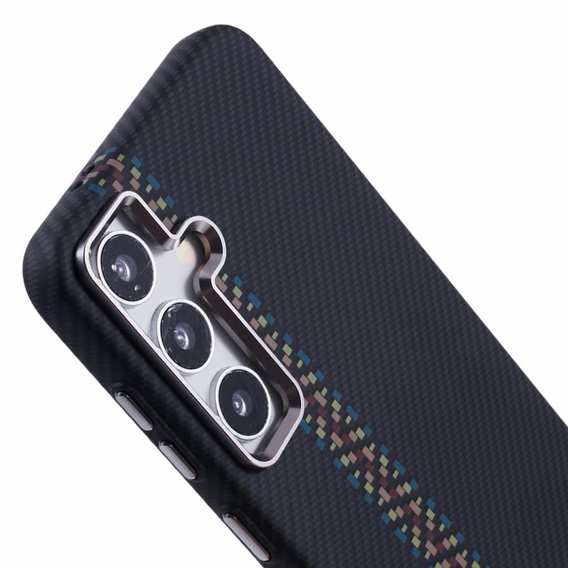 Carcasa pentru Samsung S25+ Plus, Carbon Fiber MagSafe, negru