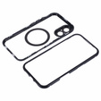 Carcasa Magnetic Dual Glass MagSafe pentru iPhone 16, negru