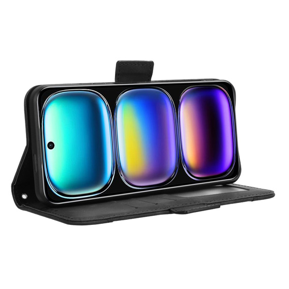 Cu clapetă pentru Infinix Hot 50i 4G, Card Slot, negru