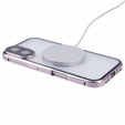 Carcasa Magnetic Dual Glass MagSafe pentru iPhone 16, roz rose gold