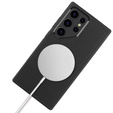 Husă din piele pentru Samsung Galaxy S24 Ultra, ERBORD LeatherGuard MagSafe, negru