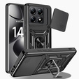Husă blindată pentru Xiaomi 14T, CamShield Slide, negru