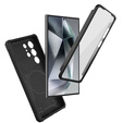 Husă pentru Samsung Galaxy S24 Ultra, ERBORD Rugged MagSafe Case, negru (două rame)