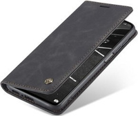 Husa CASEME pentru Xiaomi Mi 10T 5G / Mi 10T Pro 5G, Leather Wallet Case, negru