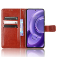 Cu clapetă pentru Motorola Edge 30 Neo 5G, Crazy Horse Wallet, maro