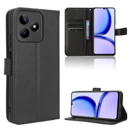 Cu clapetă pentru Realme Note 50, Wallet Smart Magnet, negru