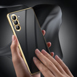 Husa pentru Samsung Galaxy S23, Magnetic Dual Glass, de aur