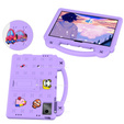 Husă pentru copii pentru Lenovo Tab M11, Cute Patterns, cu suport, violet