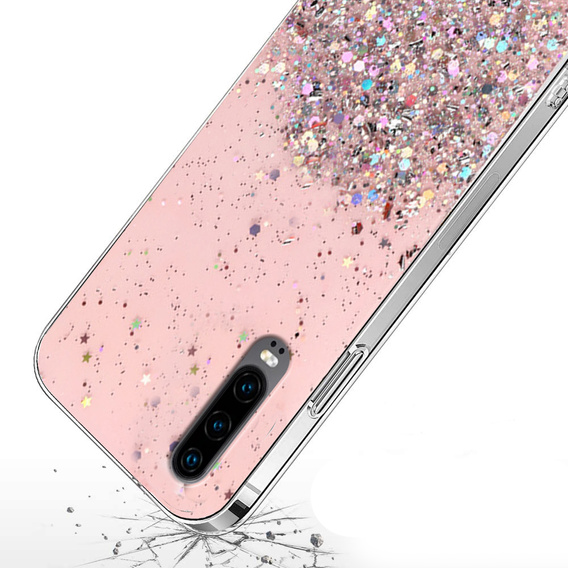 Huse pentru Huawei P30, Glittery, roz