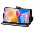 Cu clapetă pentru Infinix Hot 40i, Butterfly, negru