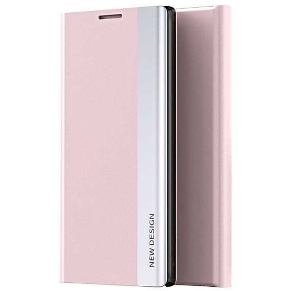 Cu clapetă pentru Samsung Galaxy S22 5G, Side Magnetic, roz