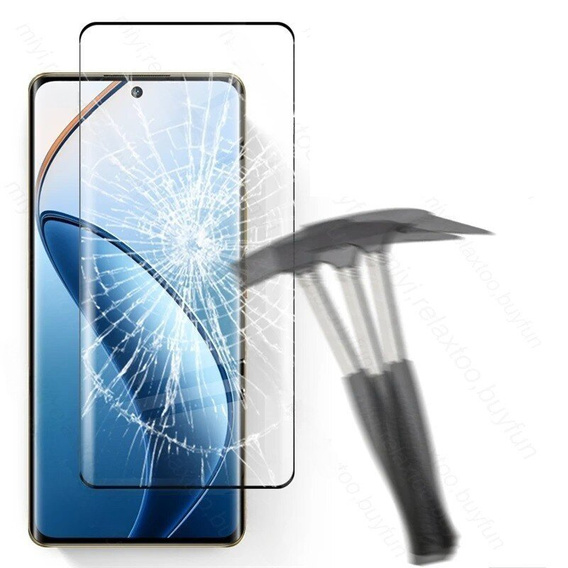 Sticlă călită 3D pentru Realme 12 Pro 5G / 12 Pro+ 5G, negru