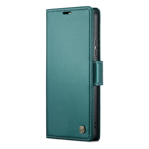Husa cu clapetă CASEME pentru Samsung Galaxy A54 5G, Litchi Wallet, verde
