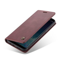 Husa CASEME pentru Samsung Galaxy S8, Leather Wallet Case, maroon