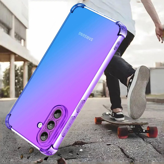 Husa pentru Samsung Galaxy A36, Gradient Dropproof, Violet / albastru