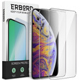 2x sticlă călită pentru iPhone X/XS, ERBORD 9H Hard Glass pe ecran