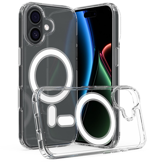 Husă pentru iPhone 17, pentru MagSafe, transparentă