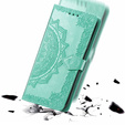 Cu clapetă pentru Infinix Hot 40i, Mandala, verde