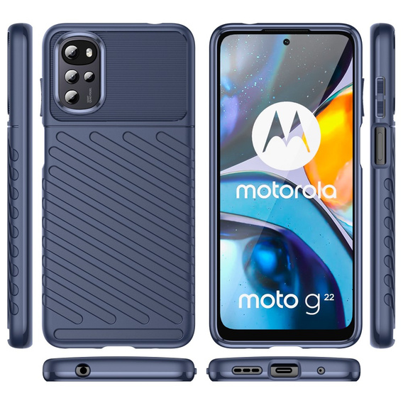 Huse pentru Motorola Moto G22, Thunder, albastru