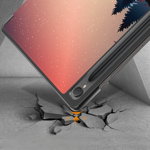 Huse pentru Samsung Galaxy Tab S9, Smartcase Hybrid Pen Slot, night