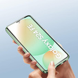 Husa pentru Samsung Galaxy S24 FE, Magnetic Dual Glass, verde