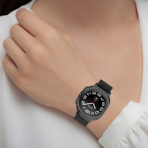 Brățară milaneză pentru Samsung Galaxy Watch Ultra 47mm (2025 / 2024), negru
