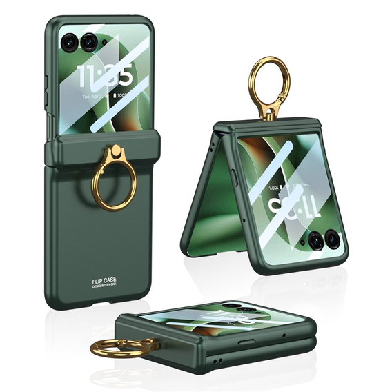 Husă cu suport și balama de protecție pentru Motorola Razr 60 Ultra 5G