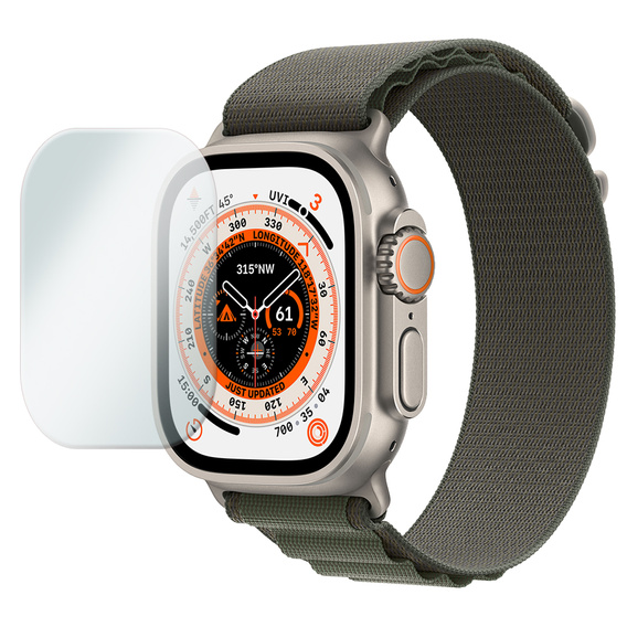 2x Szkło Hartowane ERBORD do Apple Watch Ultra 49mm, Szybka