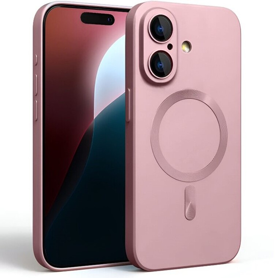 Husă pentru iPhone 16, ColorMag, pentru MagSafe, roz