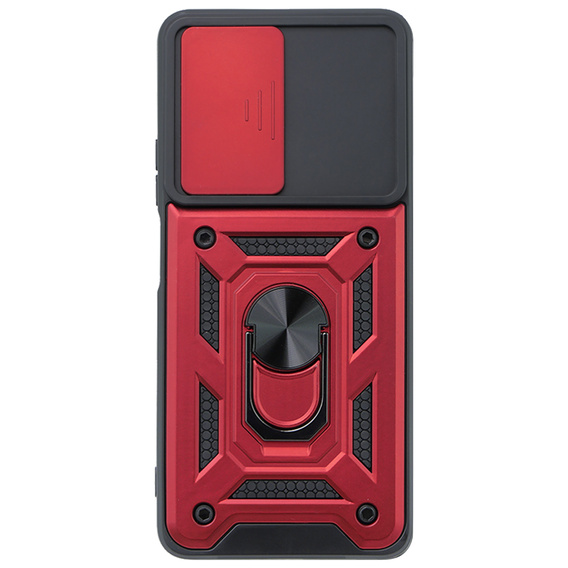 Husă blindată pentru Oppo A80, CamShield Slide, roșu